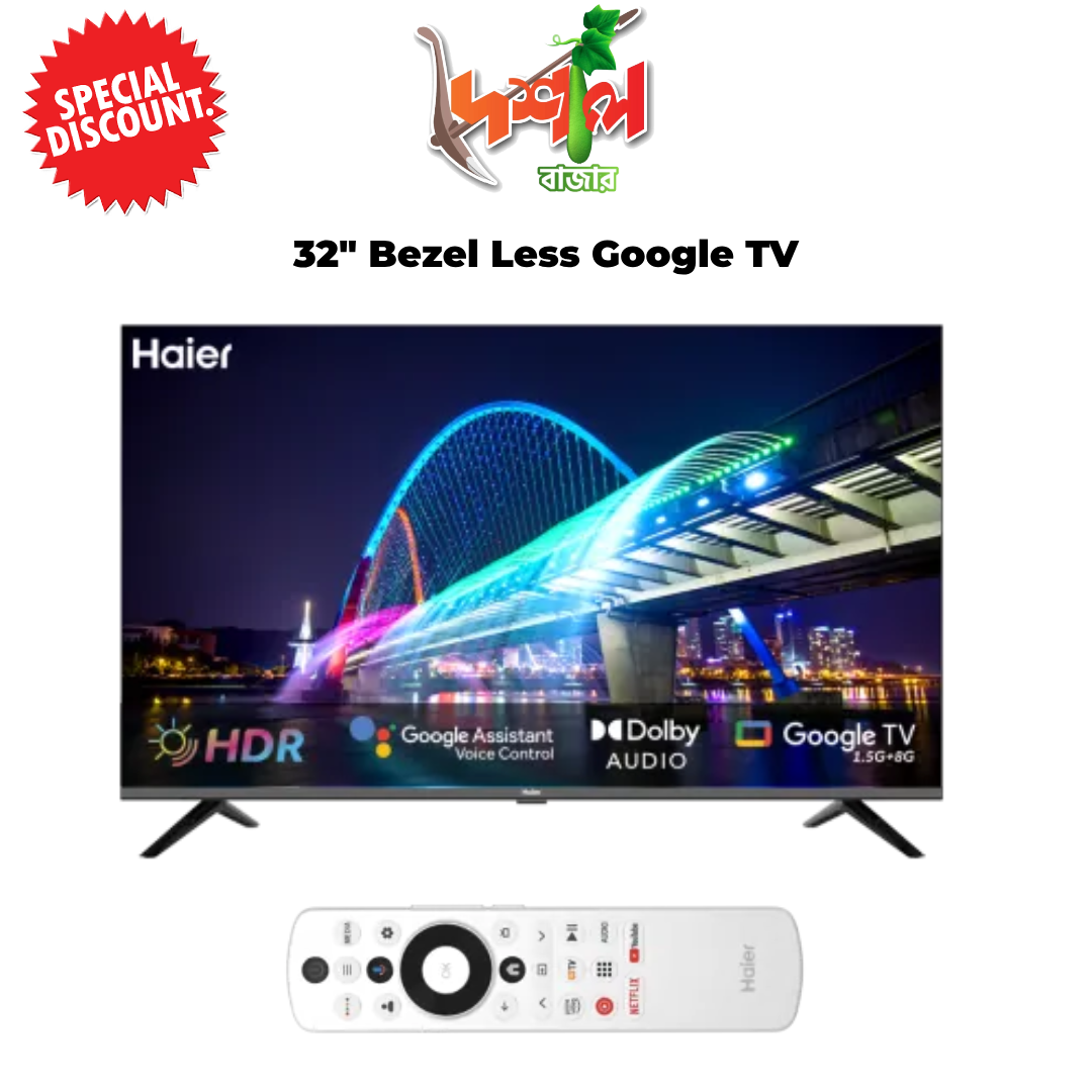 "32-Inch Bezel-Less Google TV H32K800X – Smart Entertainment Redefined"