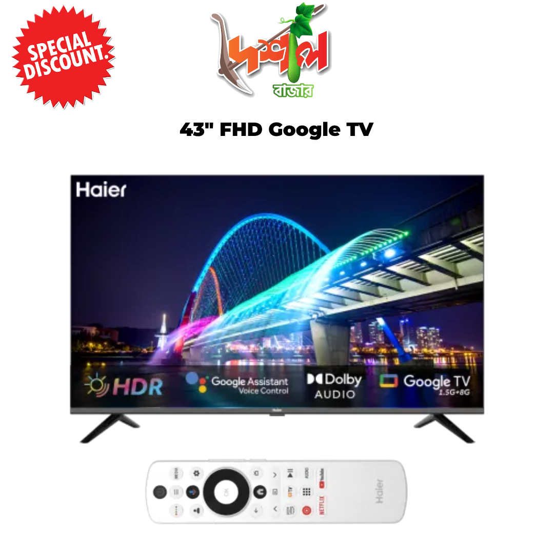 "43-Inch FHD Google TV H43K800FX – Smart Entertainment Redefined"