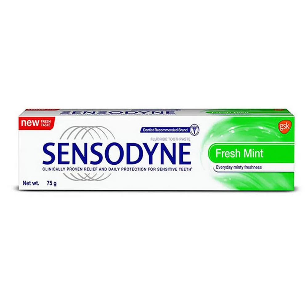 "Buy Sensodyne Fresh Mint Toothpaste 75g - Gentle Care for Sensitive Teeth"