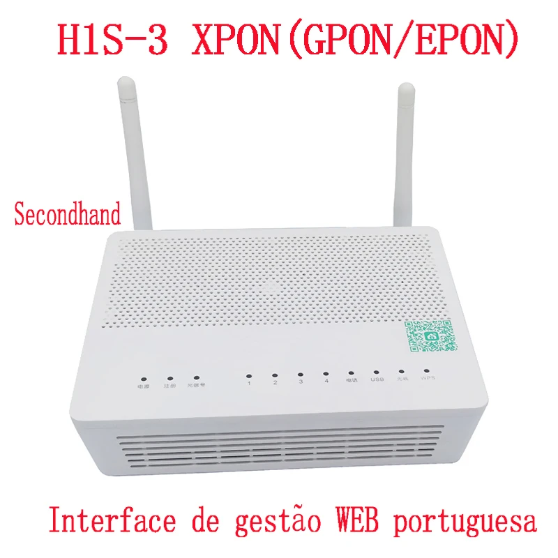 H1S-3 GPON EPON XPON 1GE+ 3FE+ 1 POTS+Wifi ONU রা্ওটার অনু এক সাথে।