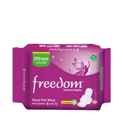 A10 ACI Freedom Heavy Flow Sanitary Napkin 8 pads প্যাড