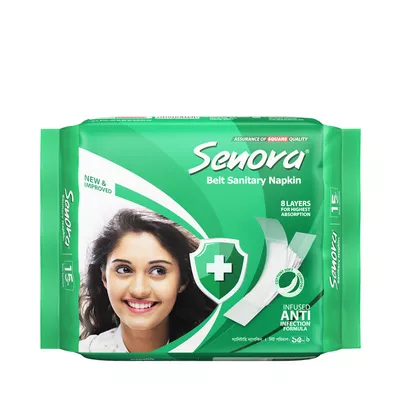 C5 Senora Sanitary Napkin (Belt) 15 pcs প্যাড