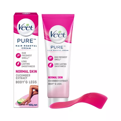 Veet Pure Hair Removal Cream Normal Skin With Cucumber Extract 100 gm ভিট