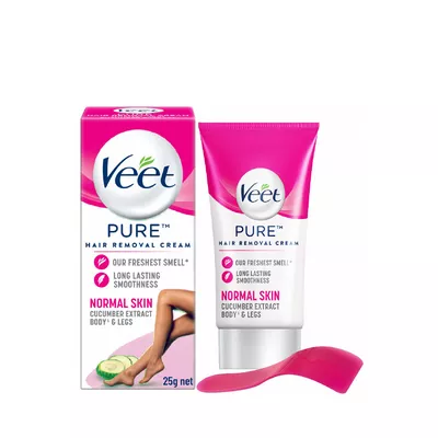 Veet Pure Hair Removal Cream Normal Skin With Cucumber Extract 25 gm ভিট