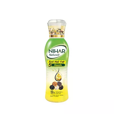 Nihar Naturals Anti Hair Fall 5 Seeds Hair Oil 100 ml নেহার নারিকেল তেল