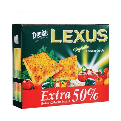 Danish Lexus Vegetable Cracker Biscuit 180 gm বিস্কুট