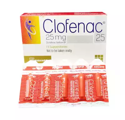 Clofenac Suppository 25mg 5 pcs