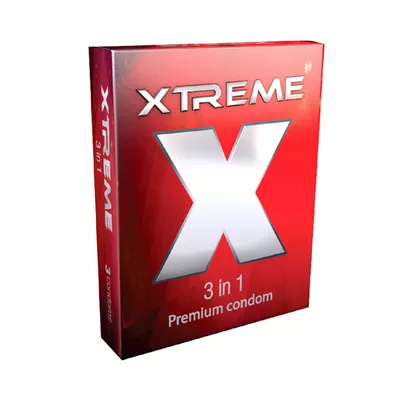 J1 Xtreme 3 in 1 Premium Condom 3 pcs