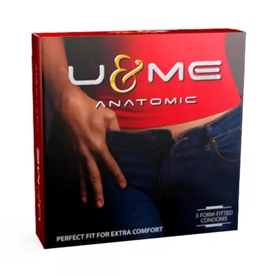 K3 U & ME Anatomic Condoms 3 pcs