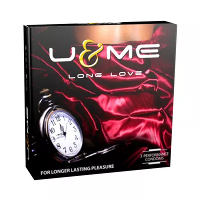 K1 U & ME Long Love Condoms 3 pcs