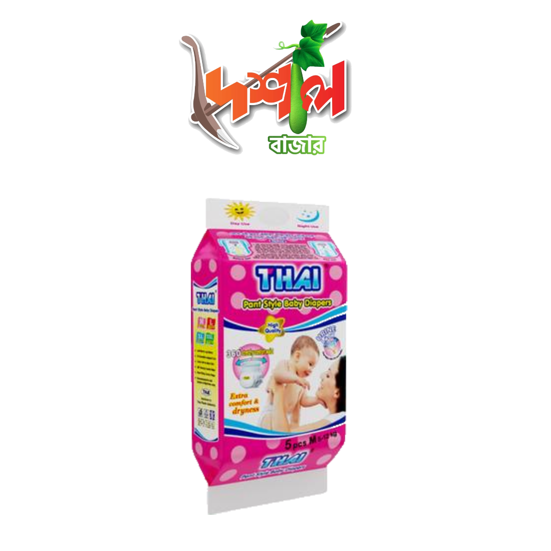 Thai Pant System Baby Diaper (M Size) (5-12kg) (5pcs)