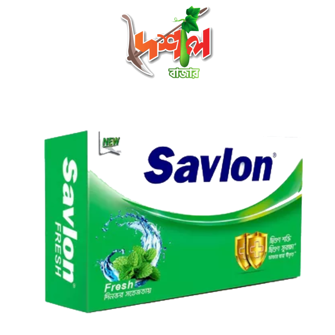 ACI Savlon Fresh Soap-এসিআই স্যাভলন ফ্রেশ সাবান  ১০০ গ্রাম